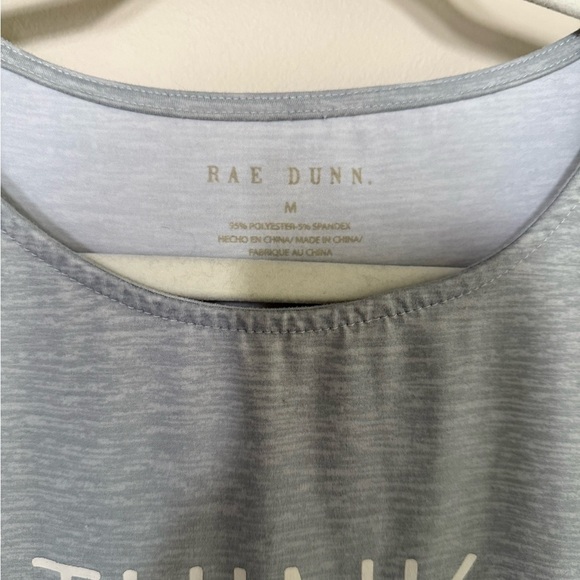Rae Dunn Light Blue 'Think Happy' Muscle Tee - Picture 2 of 4